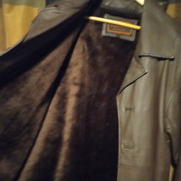 Leather jacket LEATHER WORLD BY LUCKY LEATHER size LARGE - Picture 4 of 6